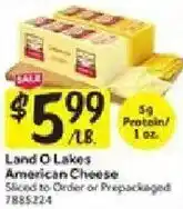 Stop&Shop Land O Lakes American Cheese offer