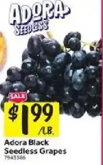 Stop&Shop Adora Black Seedless Grapes offer