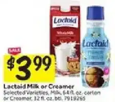 Stop&Shop Lactaid Milk or Creamer offer
