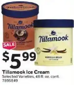 Stop&Shop Tillamook ice cream offer