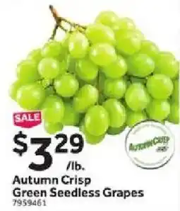 Stop&Shop Autumn Crisp Green Seedless Grapes offer