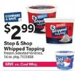 Stop&Shop Stop & Shop Whipped Topping offer