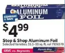Stop&Shop Stop & Shop Aluminum Foil offer