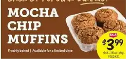Stop&Shop Mocha chip muffins offer