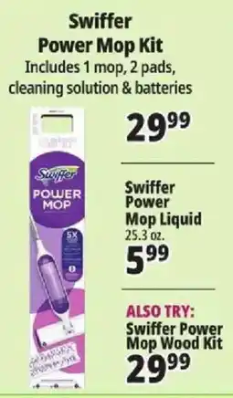 Ocean State Job Lot Swiffer Power Mop Kit offer