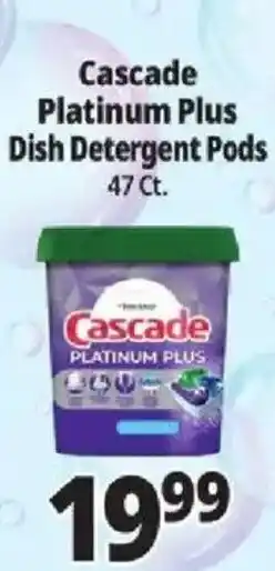 Cascade platinum plus dish detergent pods