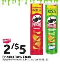Stop&Shop Pringles Party Stack offer