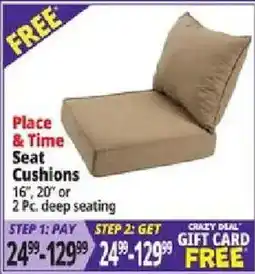 Ocean State Job Lot Place & Time Seat Cushions offer