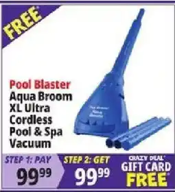 Ocean State Job Lot Pool Blaster Aqua Broom XL Ultra Cordless Pool & Spa Vacuum offer