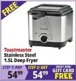 Ocean State Job Lot Toastmaster stainless steel 1.5l deep fryer offer