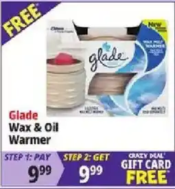 Ocean State Job Lot Glade wax & oil warmer offer