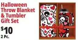 Ocean State Job Lot Halloween Throw Blanket & Tumbler Gift Set offer