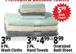 Ocean State Job Lot Premium & Bamboo Towels offer