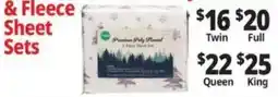 Ocean State Job Lot Fleece Sheet Sets offer