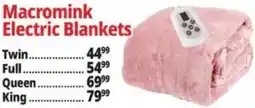 Ocean State Job Lot Macromink electric blankets offer