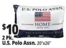 Ocean State Job Lot U.s. polo assn. two piece pillow set offer
