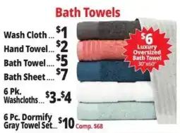 Ocean State Job Lot Luxury Oversized Bath Towel offer