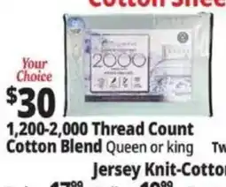 Ocean State Job Lot Cotton sheet offer