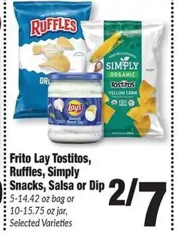 Sentry Frito Lay Tostitos, Ruffles, Simply Snacks, Salsa or Dip offer