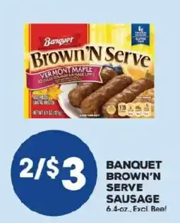 Price Rite Banquet brown'n serve sausage offer