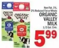 C Town Organic Valley Milk offer