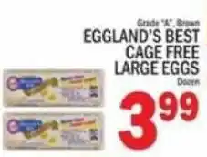 C Town Eggland's Best cage free large eggs offer
