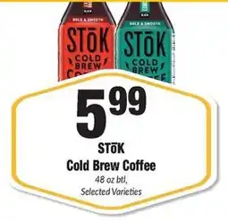 Sentry Stok Cold Brew Coffee offer