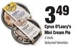 Sentry Cyrus O'Leary's Mini Cream Pie offer