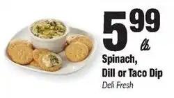 Sentry Spinach, Dill or Taco Dip offer