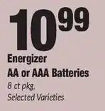 Sentry Energizer AA or AAA Batteries offer