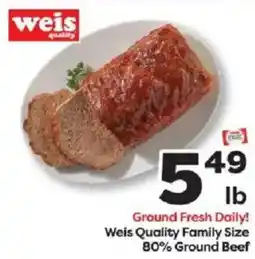 Weis Markets Weis Quality Family Size Ground Beef offer