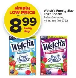 GIANT Welch's fruit snacks offer