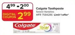 GIANT Colgate toothpaste offer