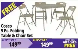 Ocean State Job Lot Cosco 5 Pc. Folding Table & Chair Set offer