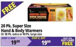 Ocean State Job Lot Inlife super warmer hand & body warmers offer