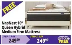 Ocean State Job Lot NapNest queen hybrid medium firm mattress offer