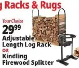 Ocean State Job Lot Adjustable Length Log Rack or Kindling Firewood Splitter offer