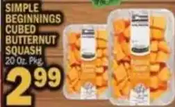 C Town Simple Beginnings Cubed Butternut Squash offer