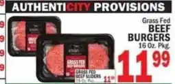 C Town Authenticity Provisions grass fed beef sliders offer