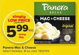 GIANT Panera Mac & Cheese offer
