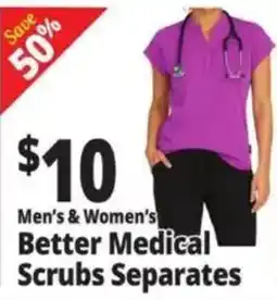 Ocean State Job Lot Better Medical Scrubs Separates offer