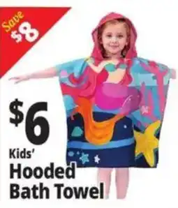 Ocean State Job Lot Kids' Hooded Bath Towel offer