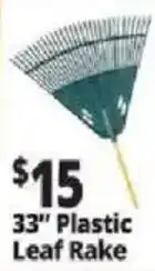 Ocean State Job Lot 33" Plastic Leaf Rake offer