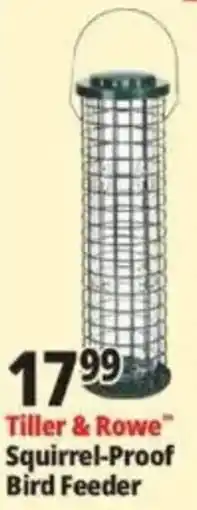 Ocean State Job Lot Tiller & Rowe Squirrel-Proof Bird Feeder offer