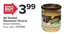 GIANT 4C Grated Parmesan Cheese offer