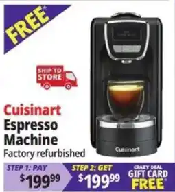 Ocean State Job Lot Cuisinart espresso machine offer