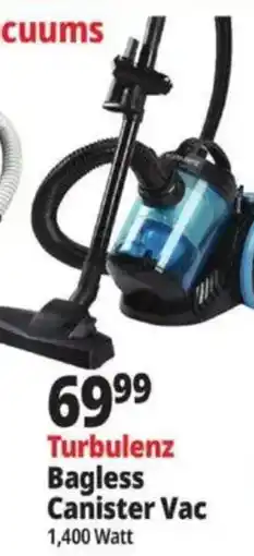 Ocean State Job Lot Turbulenz Bagless Canister Vac offer