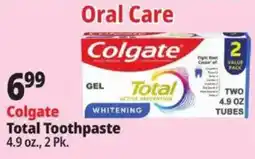 Ocean State Job Lot Colgate Total Toothpaste offer