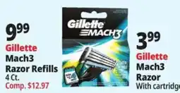 Ocean State Job Lot Gillette Mach3 Razor Refills offer