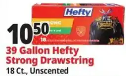 Ocean State Job Lot Hefty 39 Gallon Strong Drawstring offer